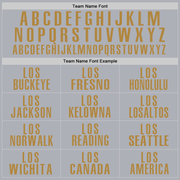 Custom Gray Old Gold Performance Golf Polo Shirt