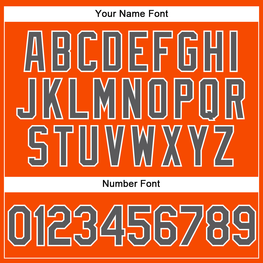 Custom Orange Steel Gray-White Performance Vapor Golf Polo Shirt