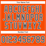 Custom Orange Steel Gray-White Performance Vapor Golf Polo Shirt