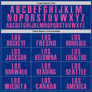 Custom Royal Pink Performance Golf Polo Shirt