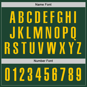 Custom Green Yellow Performance Golf Polo Shirt