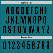 Custom Teal Black Performance Golf Polo Shirt