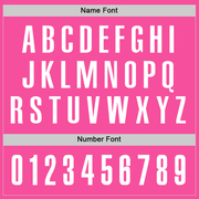 Custom Pink White Performance Golf Polo Shirt