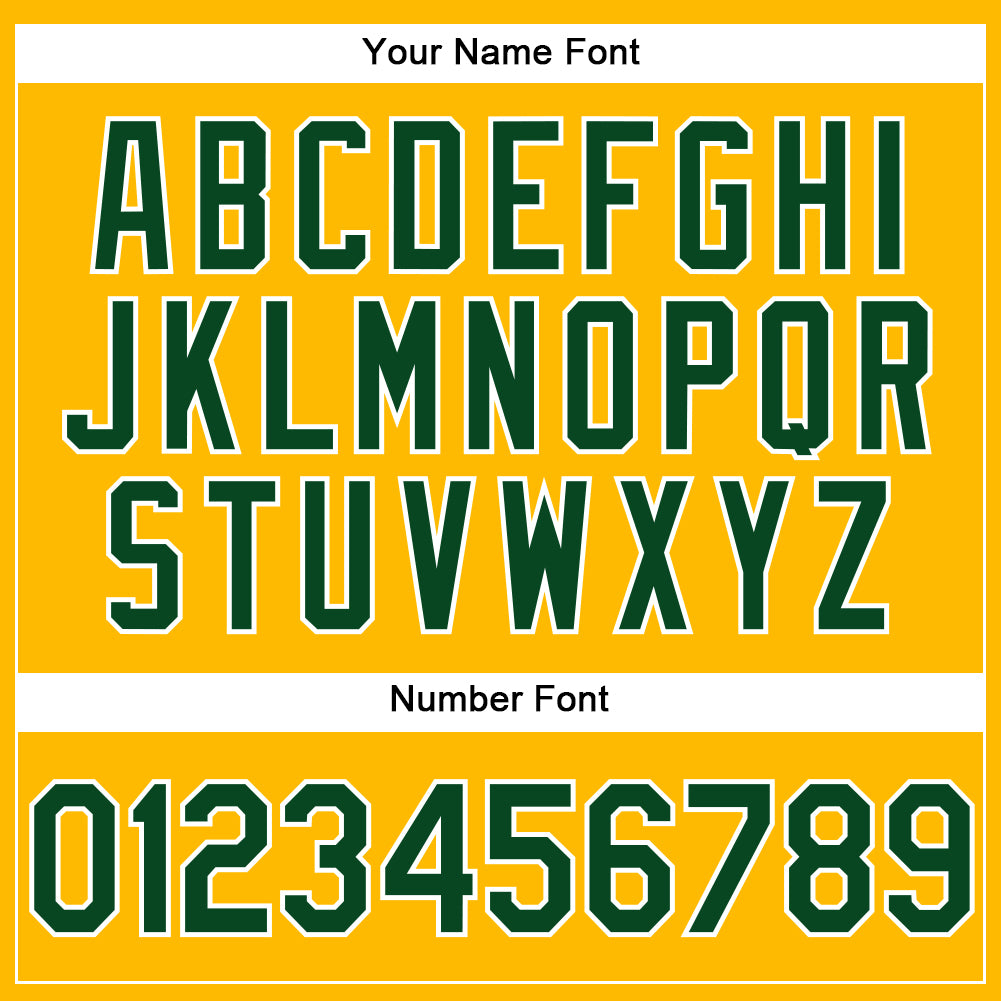 Custom Gold Green-White Performance Vapor Golf Polo Shirt