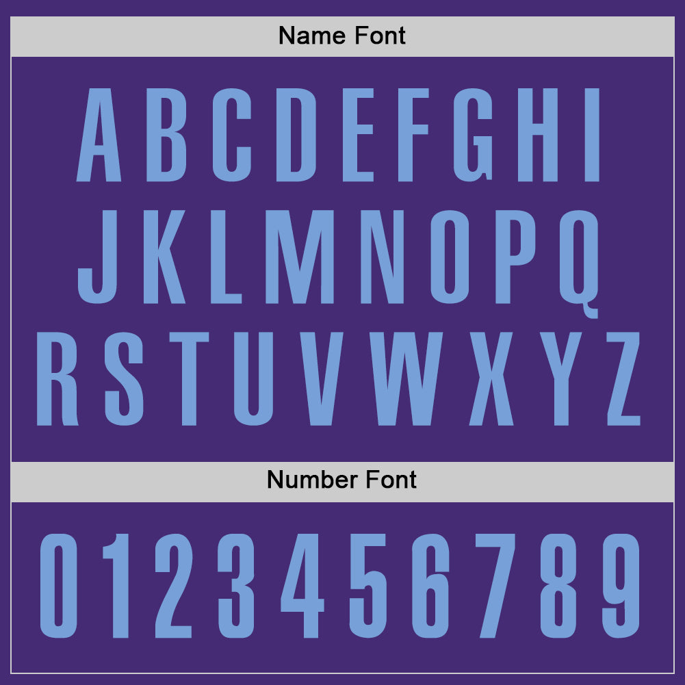 Custom Purple Light Blue Performance Golf Polo Shirt