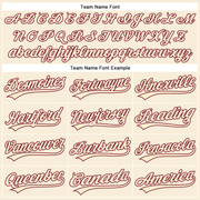 Custom Cream Crimson Performance Vapor Golf Polo Shirt