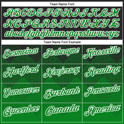 Custom Black Grass Green-White 3D Pattern Design Gradient Square Shape Performance Polo Shirt