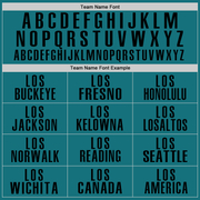 Custom Teal Black Performance Golf Polo Shirt