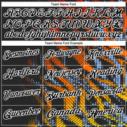 Custom Black Light Blue-White 3D Bowling Geometric Shape Performance Polo Shirt