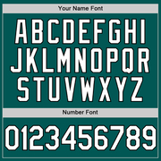 Custom Midnight Green White-Black Performance Vapor Golf Polo Shirt