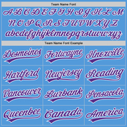 Custom Powder Blue Purple-White Performance Vapor Golf Polo Shirt