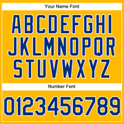 Custom Gold Royal-White Performance Vapor Golf Polo Shirt