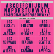 Custom Pink Navy Performance Golf Polo Shirt