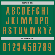 Custom Kelly Green Old Gold Performance Golf Polo Shirt