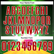 Custom Green Red-White 3D Bowling Bright Star Performance Polo Shirt