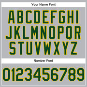 Custom Gray Green-Yellow Performance Vapor Golf Polo Shirt