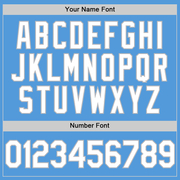 Custom Powder Blue White-Gray Performance Vapor Golf Polo Shirt