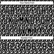 Custom Black White Lightning Skull Fashion 3D Bomber Full-Snap Varsity Letterman Jacket