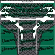 Custom Steel Gray Black-Kelly Green 3D Tennis Performance Polo Shirt