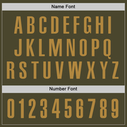 Custom Olive Old Gold Performance Salute To Service Golf Polo Shirt