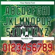 Custom Green Red-White 3D Pattern Design Flame Billiards 8 Ball Performance Polo Shirt