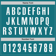 Custom Teal White-Black Performance Golf Polo Shirt