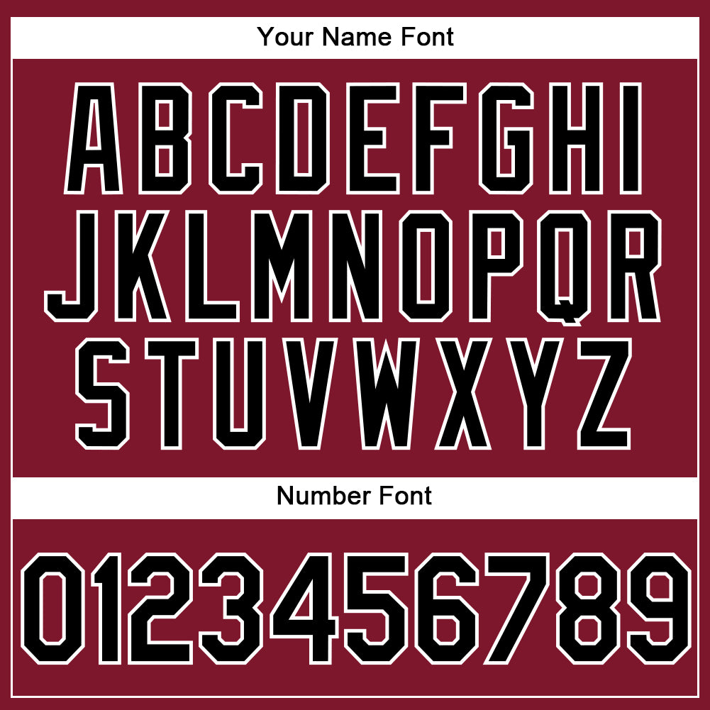 Custom Crimson Black-White Performance Vapor Golf Polo Shirt