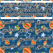 Custom Navy Black-White 3D Bowling Watercolor Performance Polo Shirt