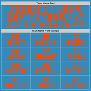 Custom Panther Blue Orange Performance Golf Polo Shirt