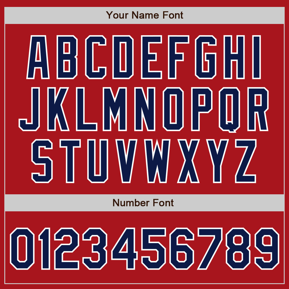 Custom Red Navy-Gray Bomber Full-Snap Varsity Letterman Split Fashion Jacket