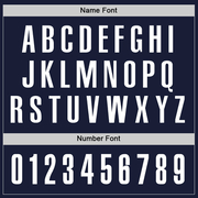 Custom Navy White Performance Golf Polo Shirt