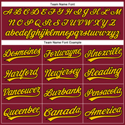 Custom Crimson Black-Yellow Performance Vapor Golf Polo Shirt