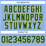 Custom Light Blue Green-Yellow Performance Vapor Golf Polo Shirt