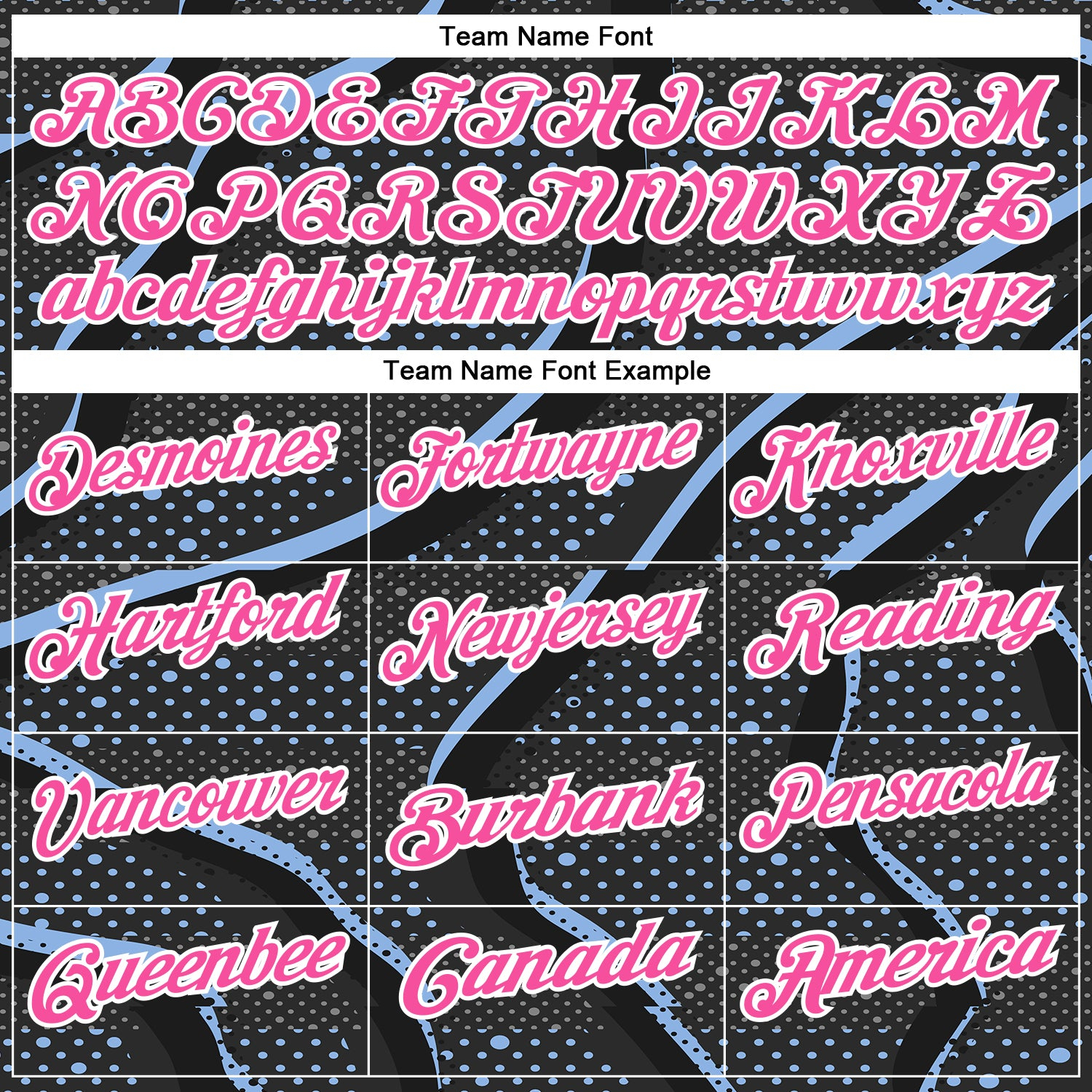 Custom Black Pink-Light Blue 3D Bowling Dot Performance Polo Shirt