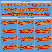 Custom Powder Blue Red-Gold Performance Vapor Golf Polo Shirt