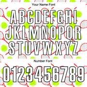 Custom White Black 3D Tennis Performance Polo Shirt