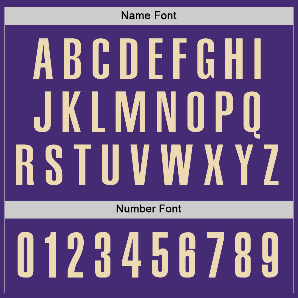 Custom Purple Cream Performance Golf Polo Shirt