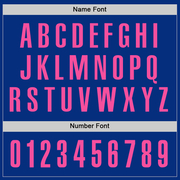 Custom Royal Pink Performance Golf Polo Shirt