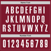 Custom Crimson White Performance Golf Polo Shirt