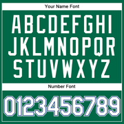 Custom Kelly Green White-Royal Performance Vapor Golf Polo Shirt