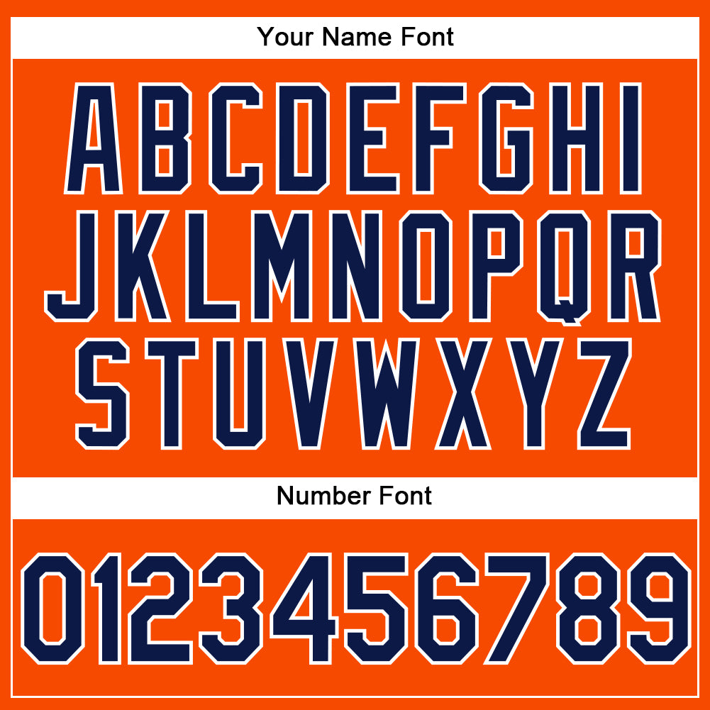 Custom Orange Navy-White Performance Vapor Golf Polo Shirt