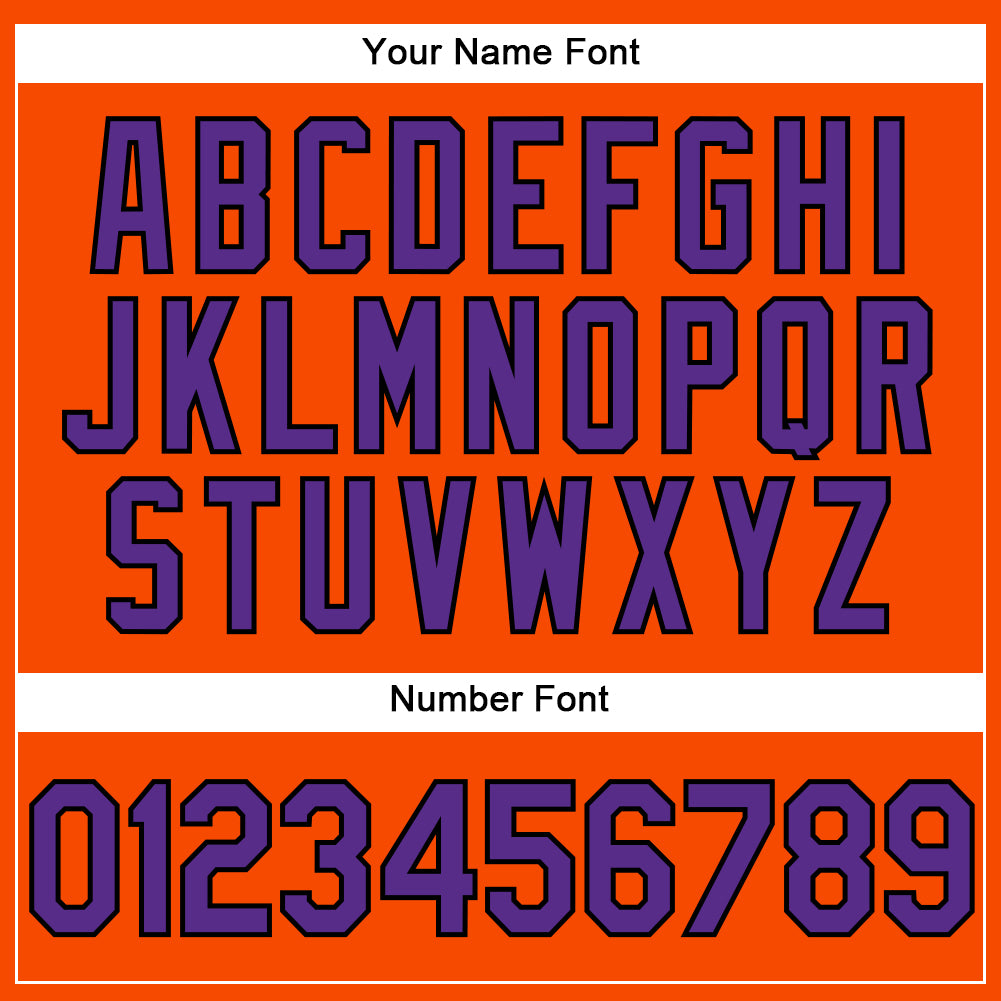 Custom Orange Purple-Black Performance Vapor Golf Polo Shirt