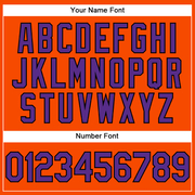 Custom Orange Purple-Black Performance Vapor Golf Polo Shirt