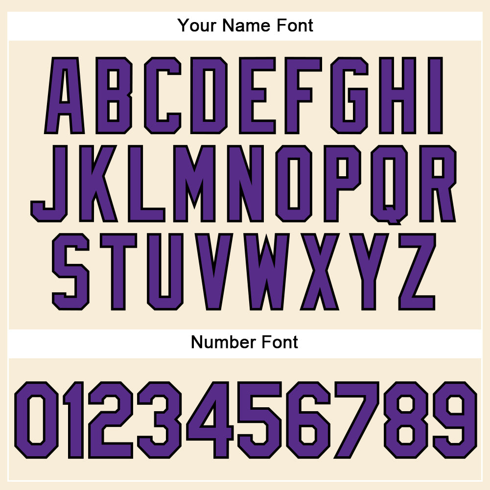 Custom Cream Purple-Black Performance Vapor Golf Polo Shirt