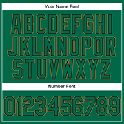 Custom Kelly Green Kelly Green Black-Old Gold Performance Vapor Golf Polo Shirt