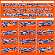 Custom Orange Royal-White Performance Vapor Golf Polo Shirt