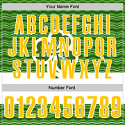 Custom Green Yellow-White 3D St. Patrick's Day Shamrock Performance Polo Shirt