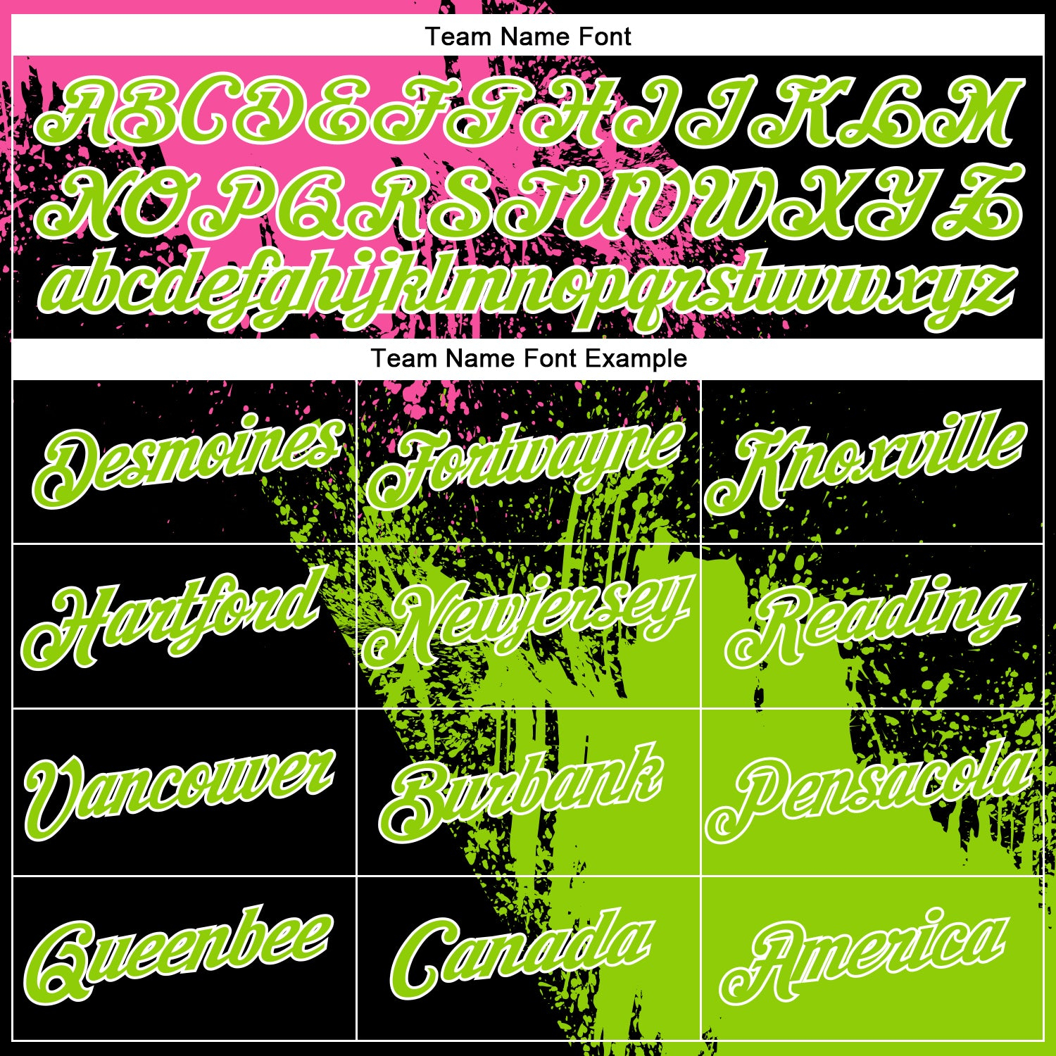 Custom Pink Neon Green-Black 3D Pattern Design Abstract Brush Stroke Performance Polo Shirt