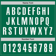 Custom Kelly Green White Performance Golf Polo Shirt