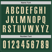 Custom Green Cream Performance Golf Polo Shirt